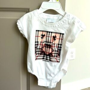 Burberry Infant baby bodysuit. Size 3 months. Unisex.